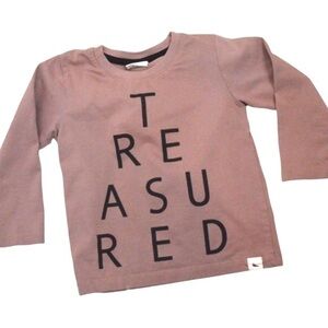 Turtledove London Toddler Long Sleeve Organic Cotton Tee, Size 2-3 Years